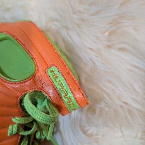 RARE Customer Green and Orange Nike Air Zoom Hurache 2k4 Men Size 9.5 Sneakers - Picture 10 of 14